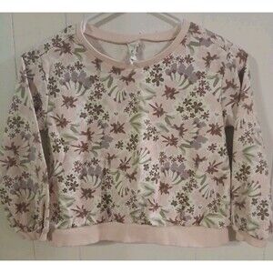 Honest Baby Clothing Girls Pink Floral Sweatshirt  Size 6